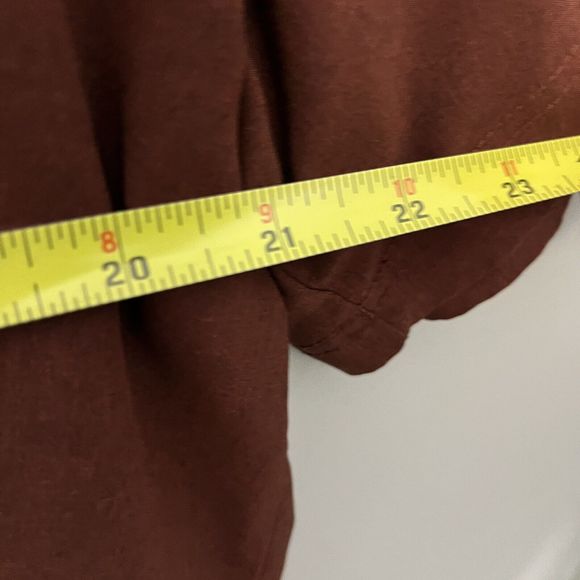 Stylus 1/4 Zip Polo Lightweight Shirt Mens Large Burgundy Red Short Sleeve Poly - Picture 9 of 10